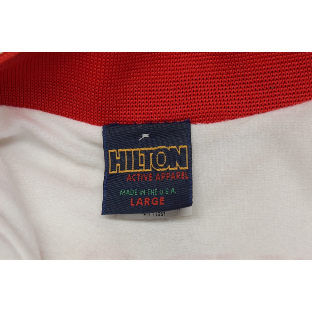 Hilton Active Apparel Vintage Satin Snap Front Bomber Jacket Men's Large - Picture 9 of 14
